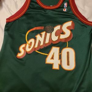 Champion Shawn Kemp Sonics jersey - size 48 (XL)